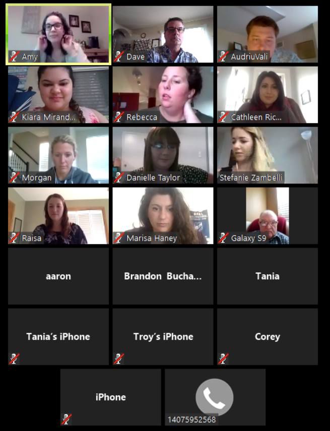 Attendees at the first Young Skål USA Virtual Happy Hour Attendees at the first Young Skål USA Virtual Happy Hour