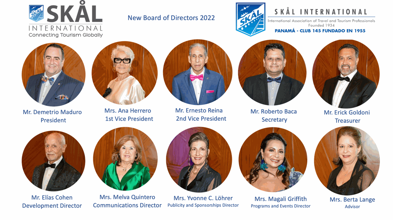 Skål International Panama new Board of Directors 2022-2023 Skål International Panama new Board of Directors 2022-2023
